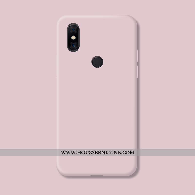 Housse Xiaomi Mi Mix 3 Créatif Tendance Incassable Silicone Nouveau Étui Transparent Rose