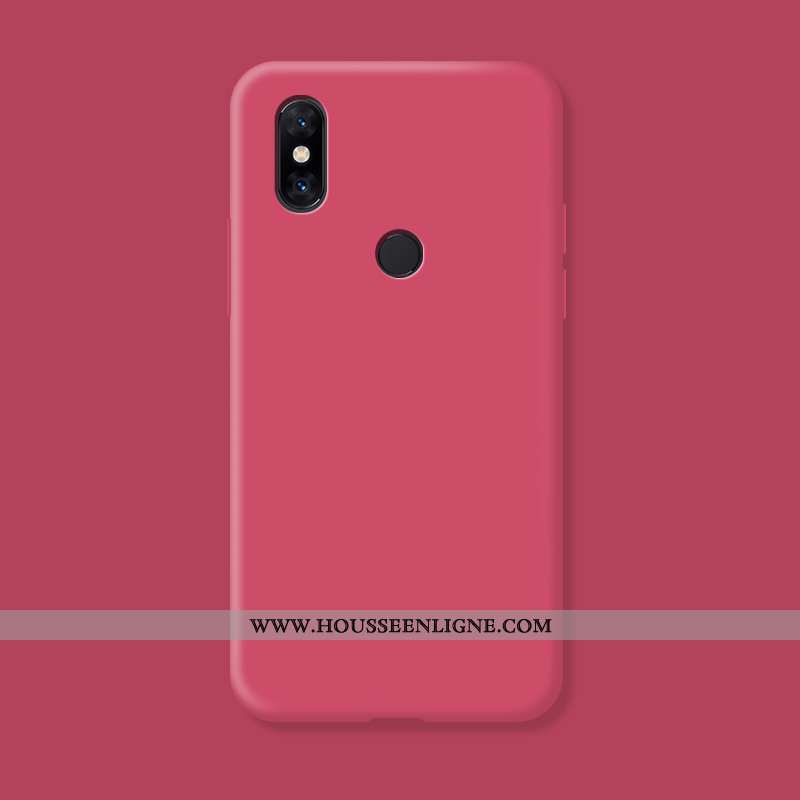 Housse Xiaomi Mi Mix 3 Créatif Tendance Incassable Silicone Nouveau Étui Transparent Rose