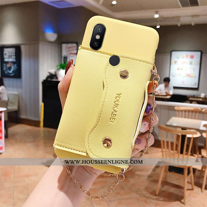 Housse Xiaomi Mi Mix 3 Fluide Doux Silicone Jaune Protection Étui Couleur Unie Amoureux