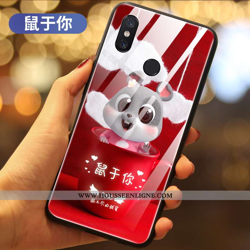 Housse Xiaomi Mi Mix 3 Légère Silicone Étui Protection Tout Compris Verre Créatif Noir