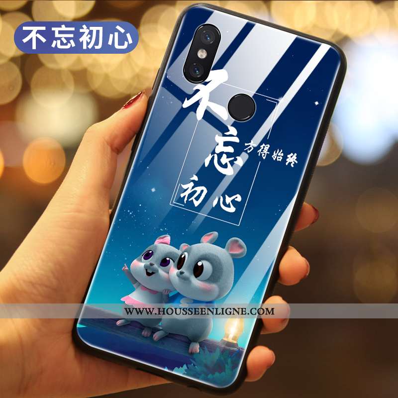 Housse Xiaomi Mi Mix 3 Légère Silicone Étui Protection Tout Compris Verre Créatif Noir