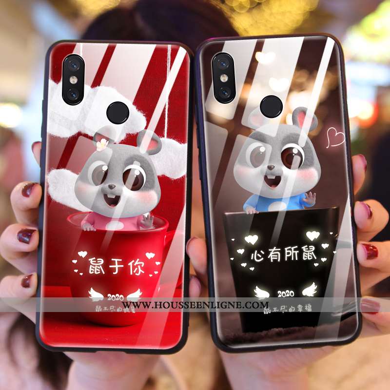 Housse Xiaomi Mi Mix 3 Légère Silicone Étui Protection Tout Compris Verre Créatif Noir