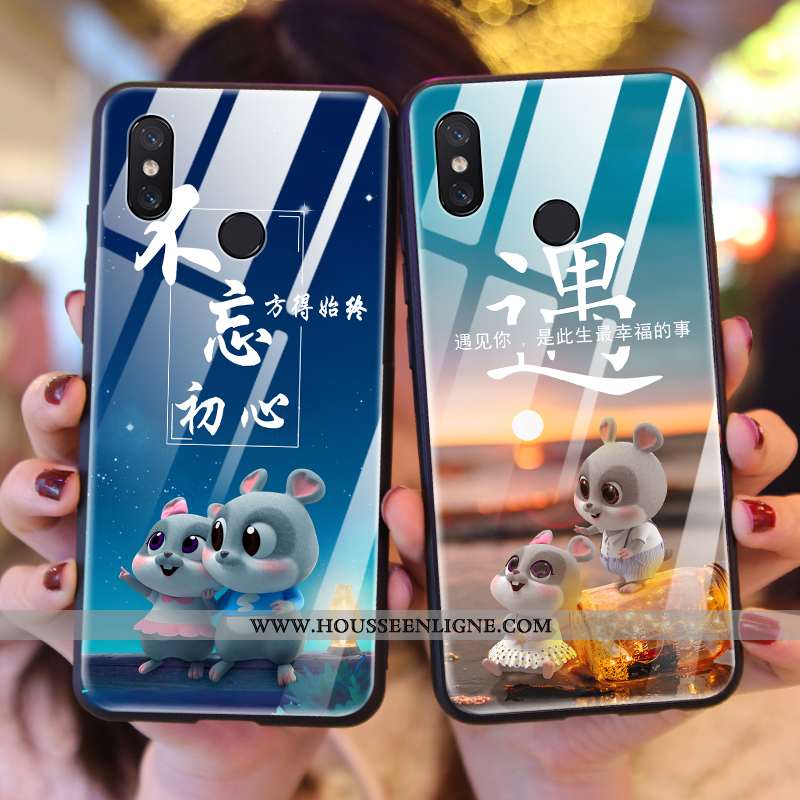 Housse Xiaomi Mi Mix 3 Légère Silicone Étui Protection Tout Compris Verre Créatif Noir