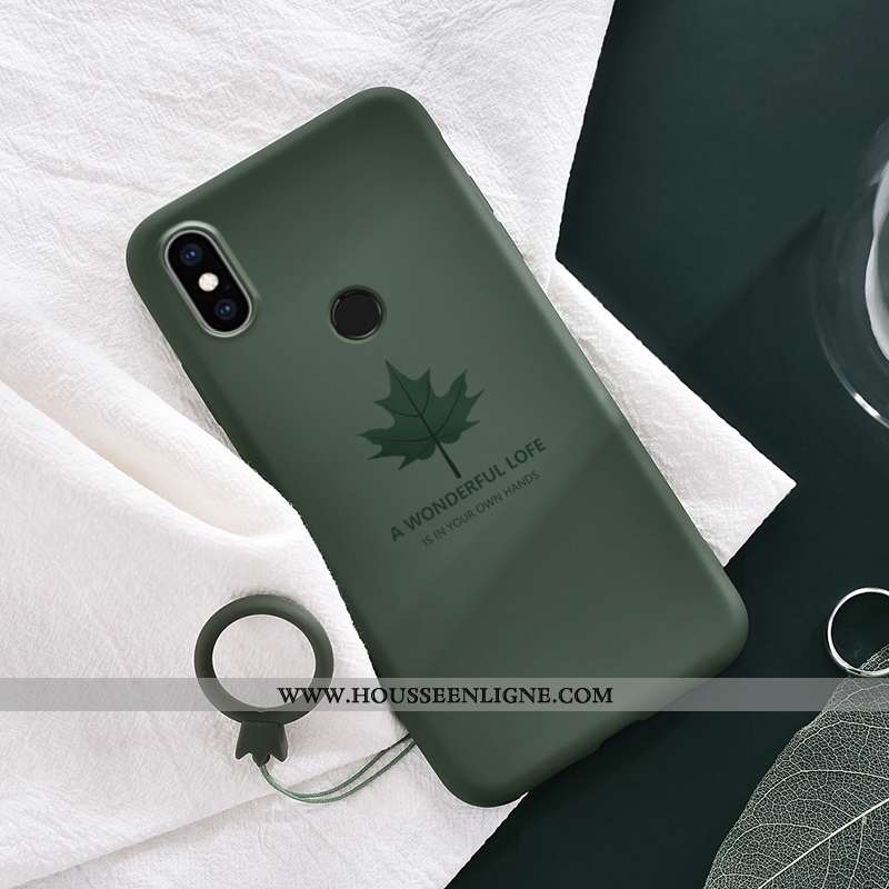 Housse Xiaomi Mi Mix 3 Protection Légère Étui Simple Légères Jeunesse Nouveau Verte