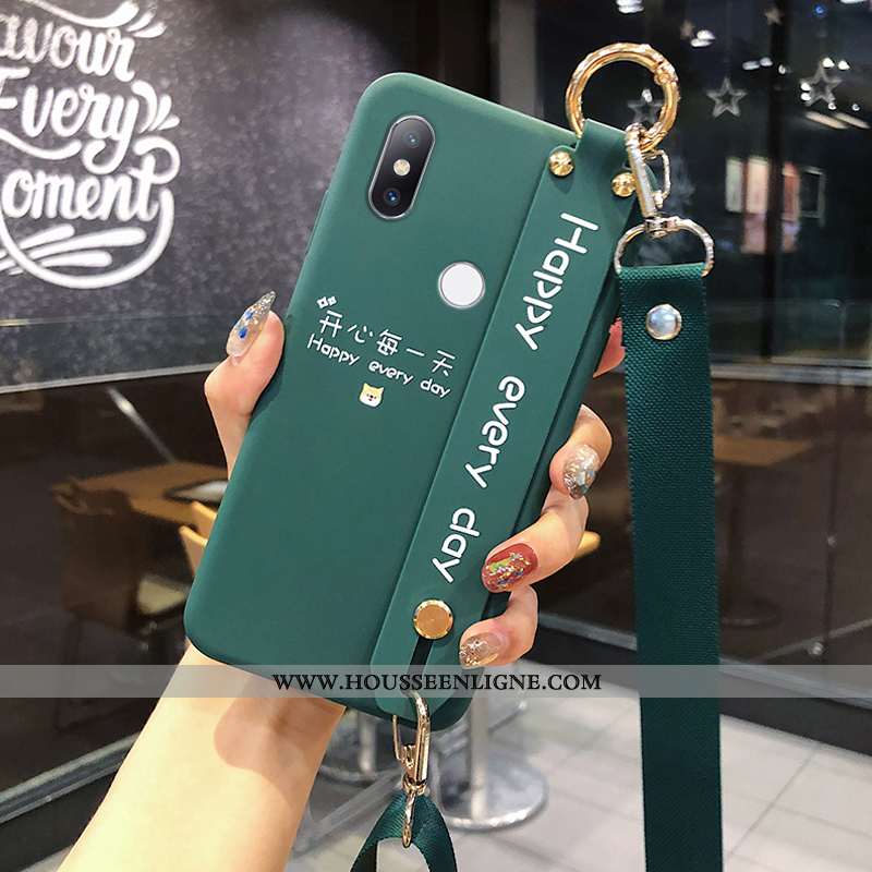 Housse Xiaomi Mi Mix 3 Silicone Protection Support Vert Chanceux Petit Incassable Verte