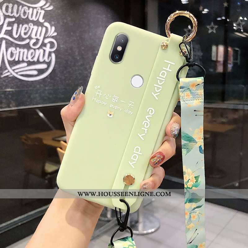 Housse Xiaomi Mi Mix 3 Silicone Protection Support Vert Chanceux Petit Incassable Verte