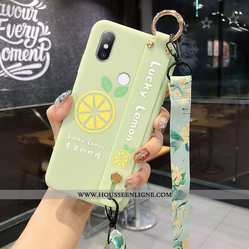 Housse Xiaomi Mi Mix 3 Silicone Protection Support Vert Chanceux Petit Incassable Verte