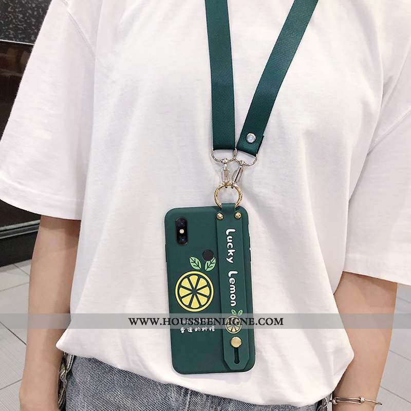 Housse Xiaomi Mi Mix 3 Silicone Protection Support Vert Chanceux Petit Incassable Verte