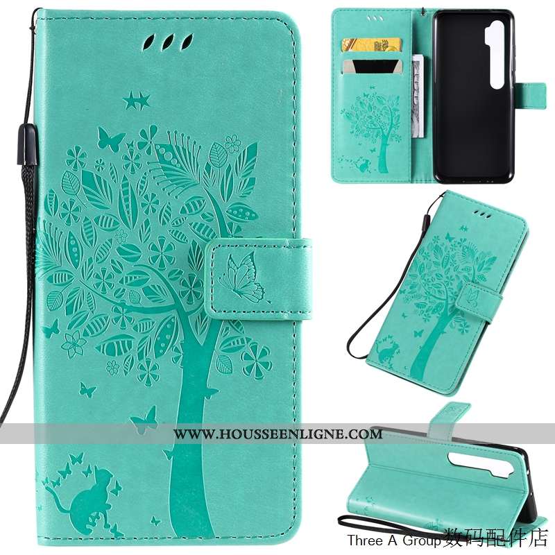 Housse Xiaomi Mi Note 10 Charmant Cuir Étui Téléphone Portable Petit Rose Incassable