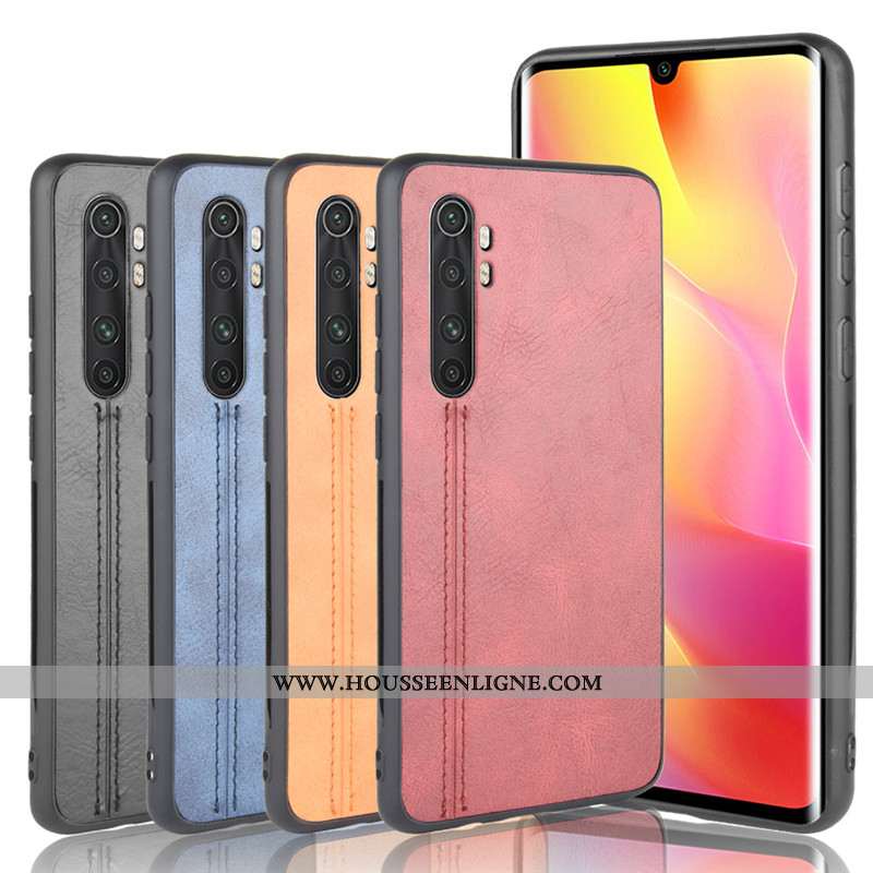 Housse Xiaomi Mi Note 10 Lite Cuir Modèle Fleurie Petit Jeunesse Étui Rouge Téléphone Portable