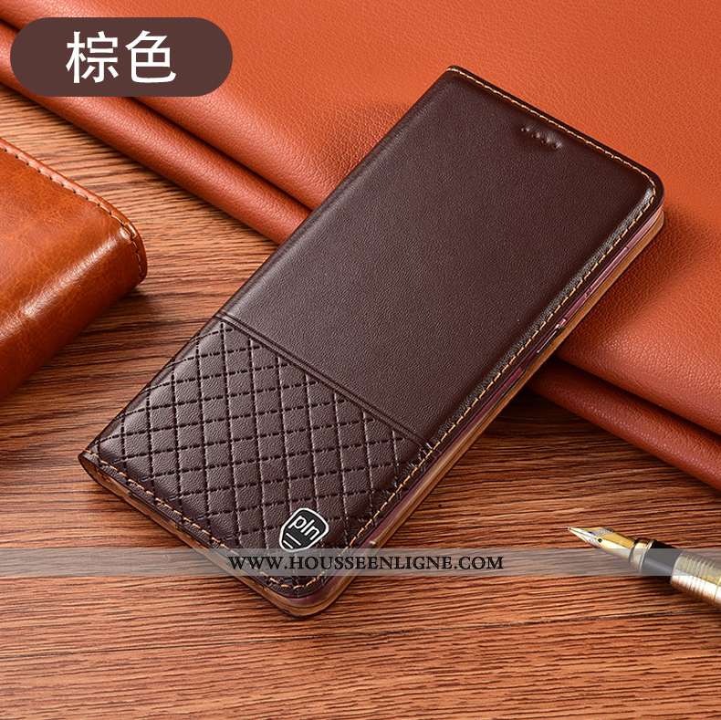 Housse Xiaomi Mi Note 10 Lite Cuir Véritable Protection Téléphone Portable Petit Jeunesse Tout Compr