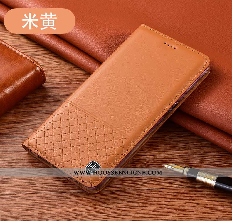 Housse Xiaomi Mi Note 10 Lite Cuir Véritable Protection Téléphone Portable Petit Jeunesse Tout Compr