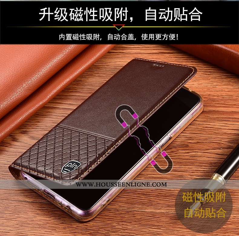 Housse Xiaomi Mi Note 10 Lite Cuir Véritable Protection Téléphone Portable Petit Jeunesse Tout Compr