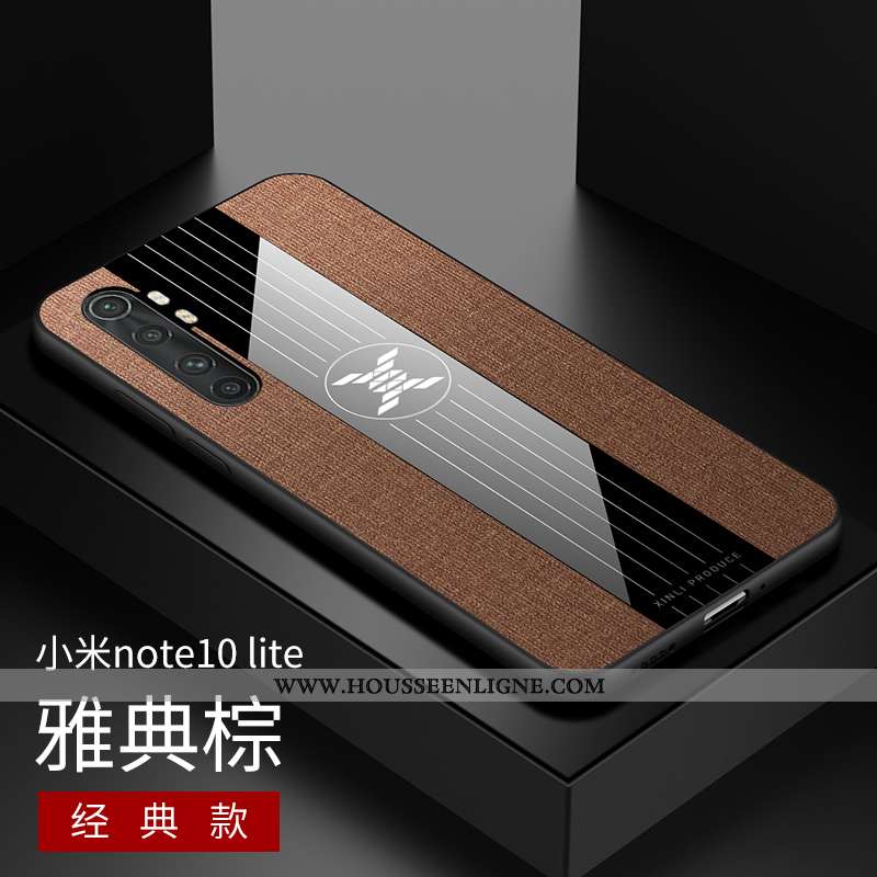 Housse Xiaomi Mi Note 10 Lite Silicone Protection Délavé En Daim Incassable Petit Modèle Fleurie Étu