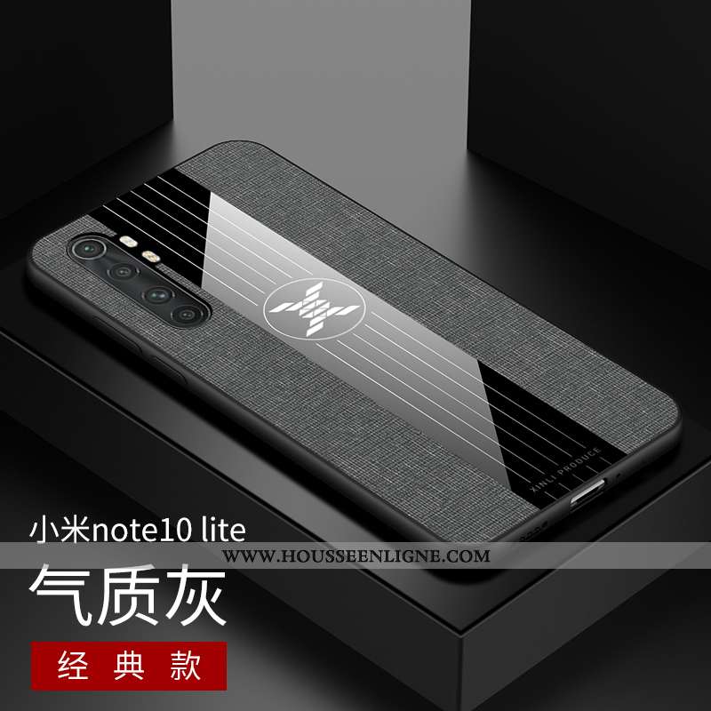 Housse Xiaomi Mi Note 10 Lite Silicone Protection Délavé En Daim Incassable Petit Modèle Fleurie Étu
