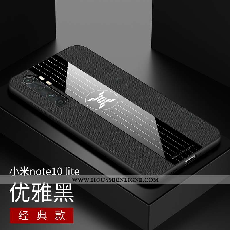 Housse Xiaomi Mi Note 10 Lite Silicone Protection Délavé En Daim Incassable Petit Modèle Fleurie Étu