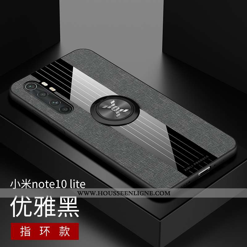 Housse Xiaomi Mi Note 10 Lite Silicone Protection Délavé En Daim Incassable Petit Modèle Fleurie Étu
