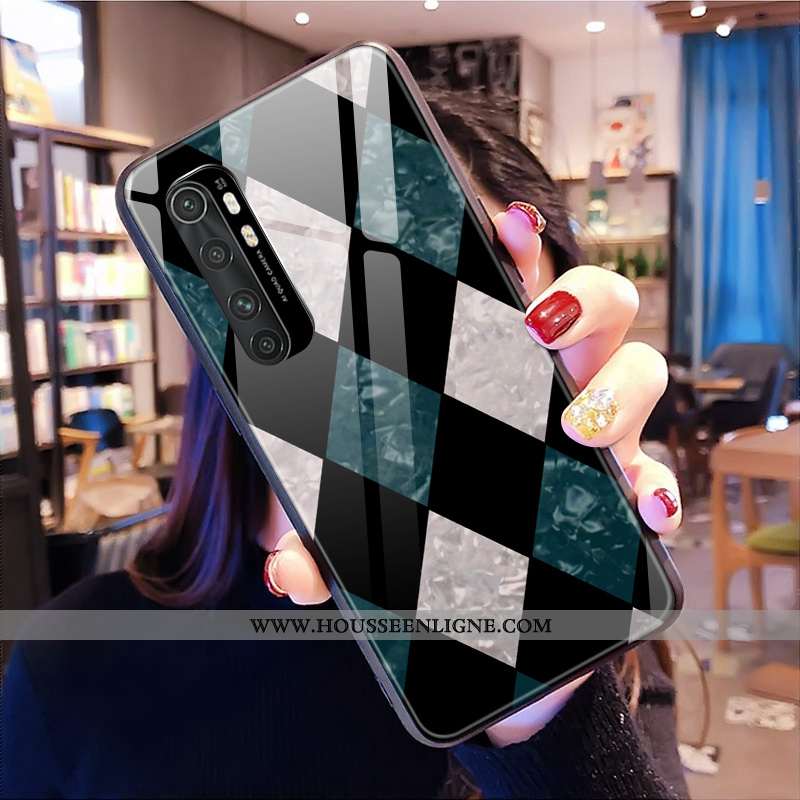 Housse Xiaomi Mi Note 10 Lite Tendance Verre Coque Personnalisé Multicolore Personnalité Jeunesse Co
