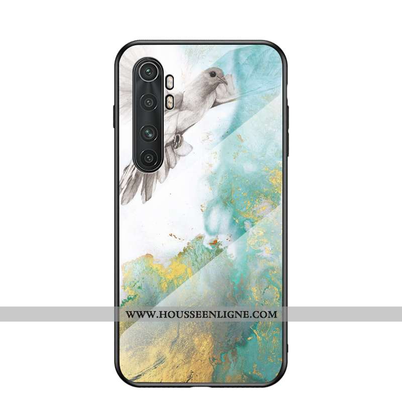 Housse Xiaomi Mi Note 10 Lite Verre Personnalité Téléphone Portable Étui Grand Protection Jeunesse V