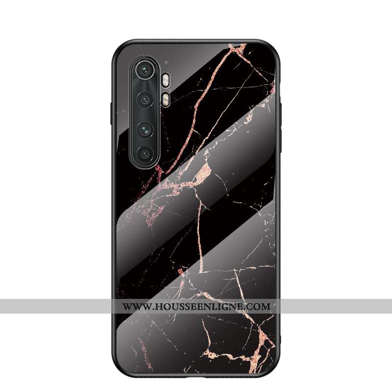 Housse Xiaomi Mi Note 10 Lite Verre Personnalité Téléphone Portable Étui Grand Protection Jeunesse V