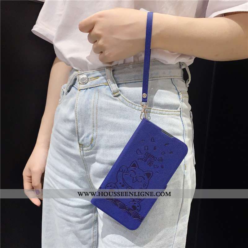 Housse Xiaomi Mi Note 10 Protection Ornements Suspendus Gris Richesse Clamshell Chat Étui