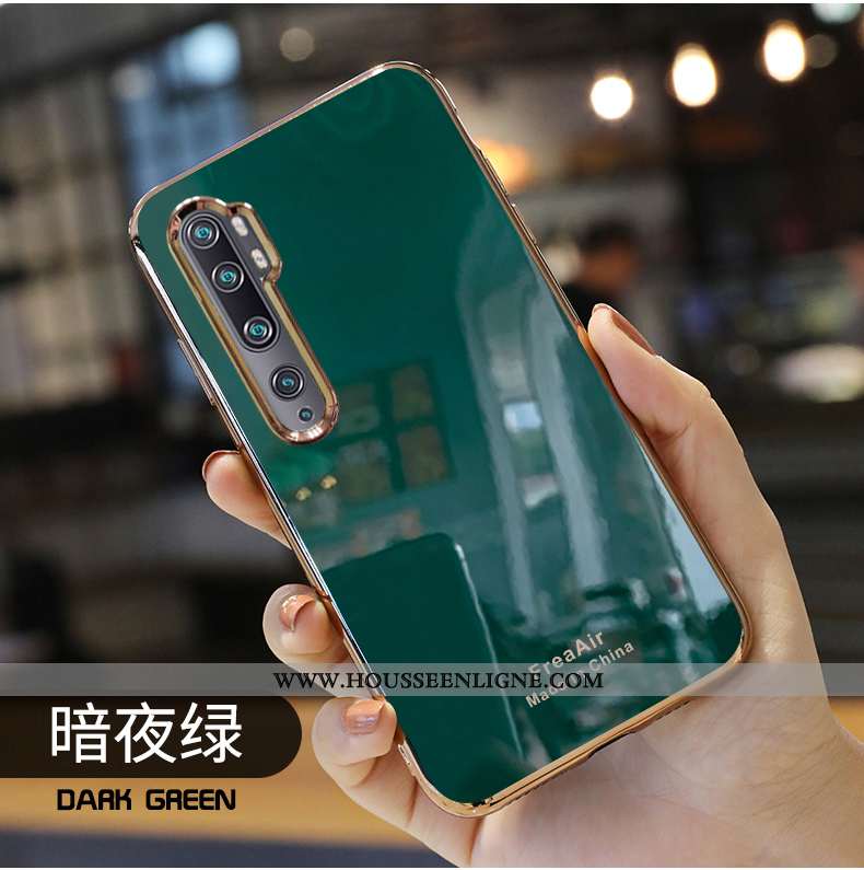 Housse Xiaomi Mi Note 10 Protection Personnalité Mode Tout Compris Nouveau Étui Tendance Verte