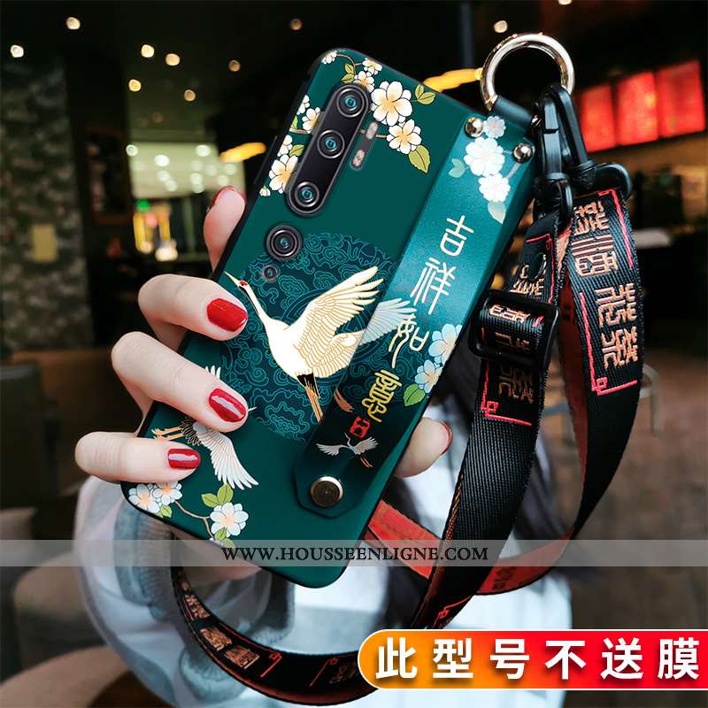 Housse Xiaomi Mi Note 10 Protection Personnalité Style Chinois Rouge Coque Fluide Doux Net Rouge