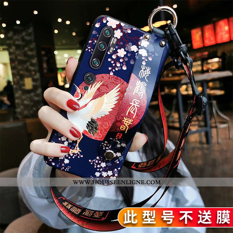 Housse Xiaomi Mi Note 10 Protection Personnalité Style Chinois Rouge Coque Fluide Doux Net Rouge