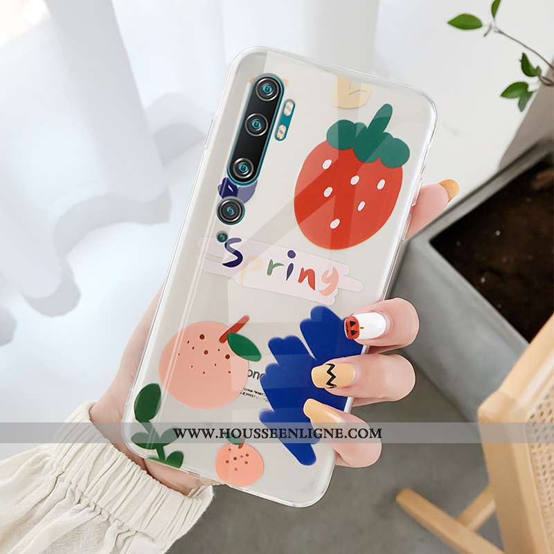 Housse Xiaomi Mi Note 10 Tendance Silicone Téléphone Portable Personnalité Petit Coque Nouveau Rouge