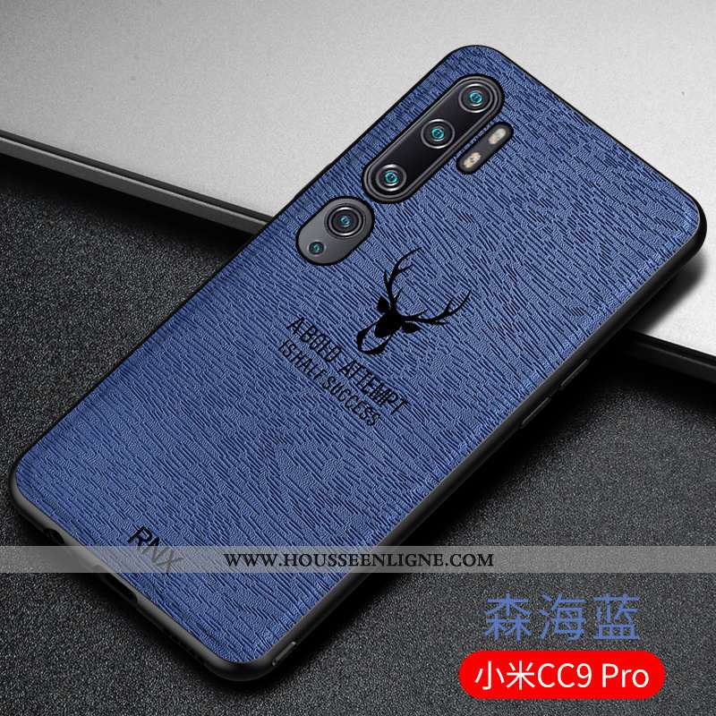 Housse Xiaomi Mi Note 10 Ultra Tendance Bleu Fluide Doux Personnalité Incassable À Bord