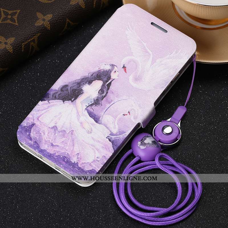 Housse Xiaomi Redmi 5 Cou Suspendu Cuir Gris Rouge Téléphone Portable Pu