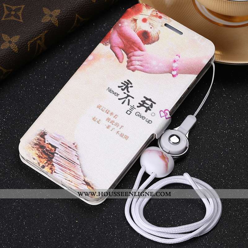 Housse Xiaomi Redmi 5 Cou Suspendu Cuir Gris Rouge Téléphone Portable Pu