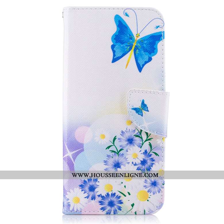 Housse Xiaomi Redmi 5 Cuir Protection Petit Bleu Clamshell Dessin Animé Étui