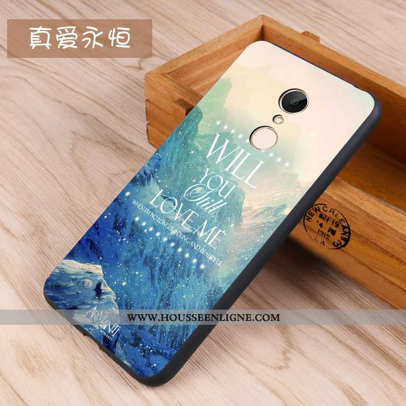 Housse Xiaomi Redmi 5 Délavé En Daim Fluide Doux Coque Téléphone Portable Protection Petit Étui Blan