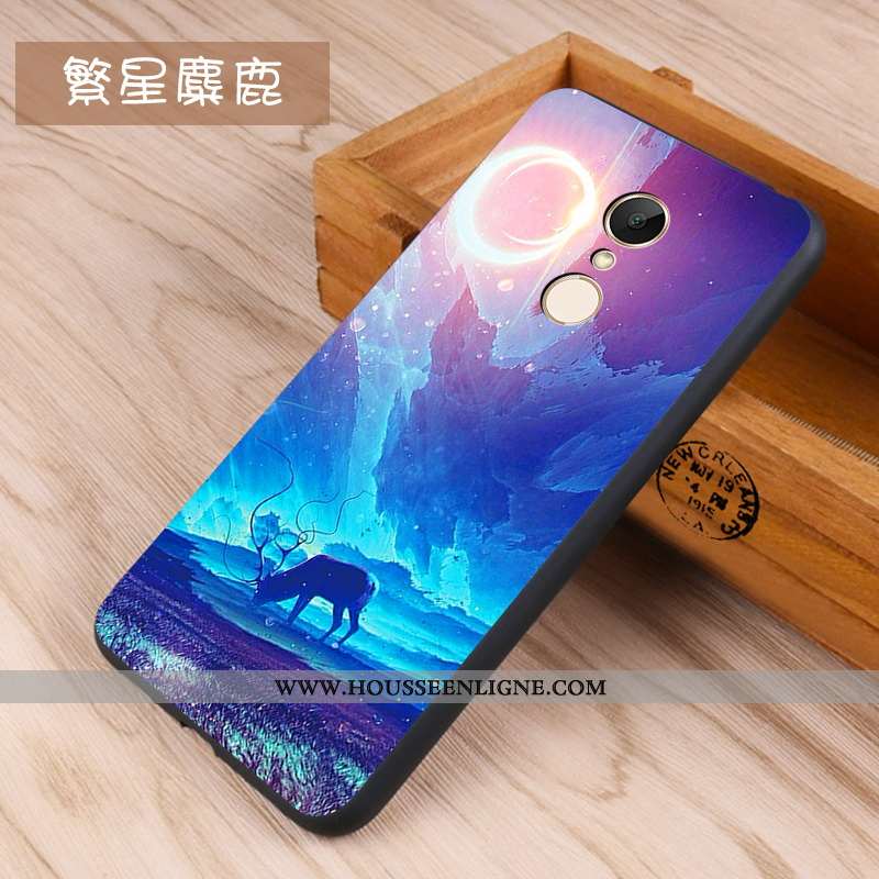 Housse Xiaomi Redmi 5 Délavé En Daim Fluide Doux Coque Téléphone Portable Protection Petit Étui Blan