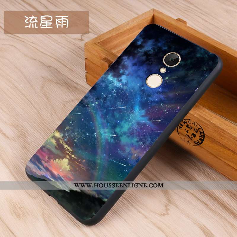 Housse Xiaomi Redmi 5 Délavé En Daim Fluide Doux Coque Téléphone Portable Protection Petit Étui Blan