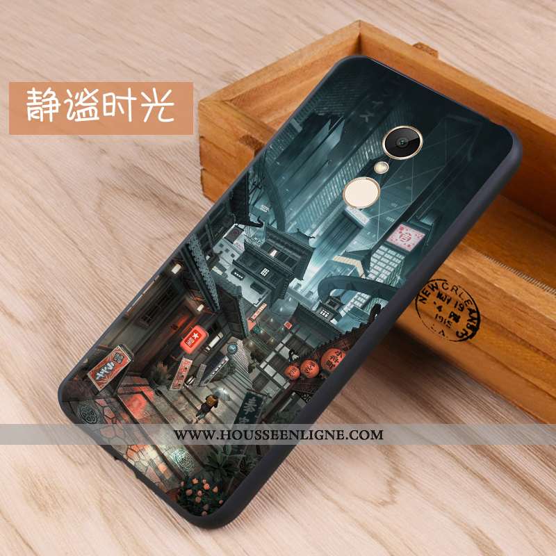 Housse Xiaomi Redmi 5 Délavé En Daim Fluide Doux Coque Téléphone Portable Protection Petit Étui Blan