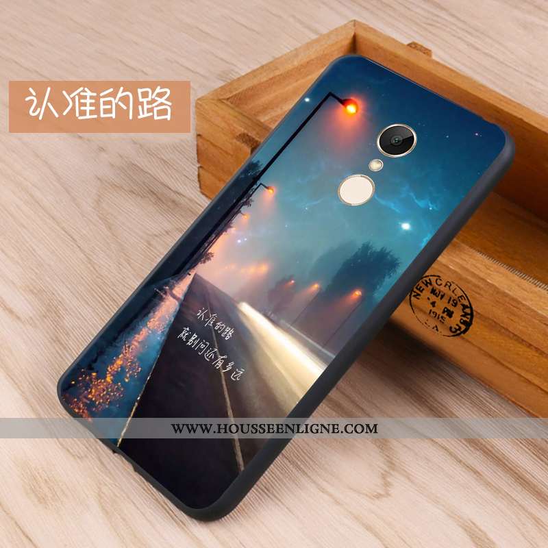 Housse Xiaomi Redmi 5 Délavé En Daim Fluide Doux Coque Téléphone Portable Protection Petit Étui Blan