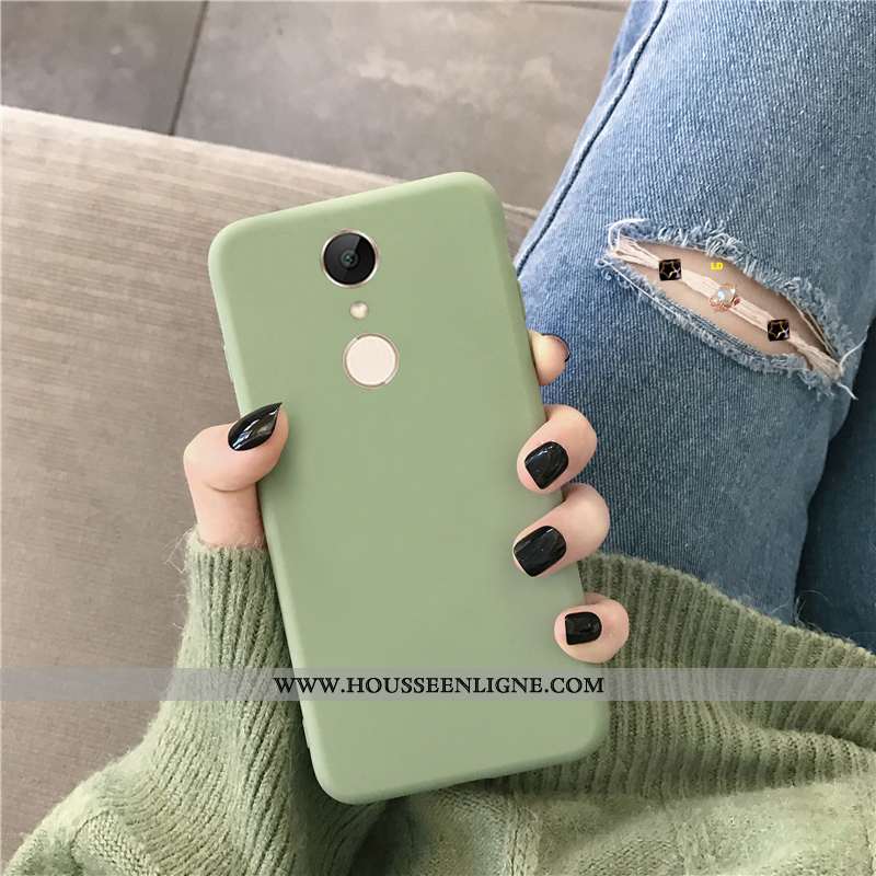 Housse Xiaomi Redmi 5 Délavé En Daim Personnalité Téléphone Portable Jaune Couleur Unie Net Rouge To