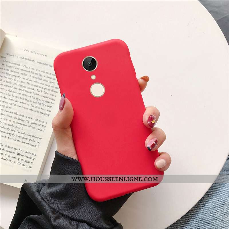 Housse Xiaomi Redmi 5 Délavé En Daim Personnalité Téléphone Portable Jaune Couleur Unie Net Rouge To