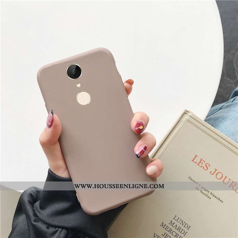 Housse Xiaomi Redmi 5 Délavé En Daim Personnalité Téléphone Portable Jaune Couleur Unie Net Rouge To