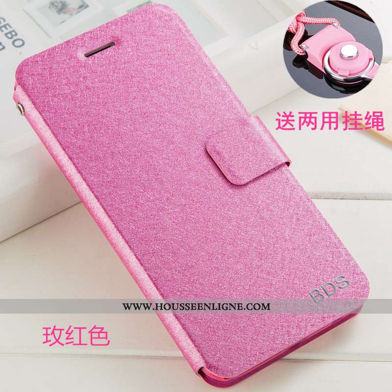 Housse Xiaomi Redmi 5 Ornements Suspendus Cuir Support Clamshell Coque Rouge Incassable Noir