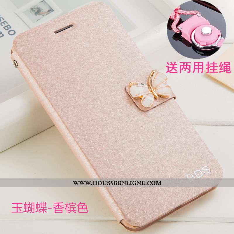 Housse Xiaomi Redmi 5 Ornements Suspendus Cuir Support Clamshell Coque Rouge Incassable Noir