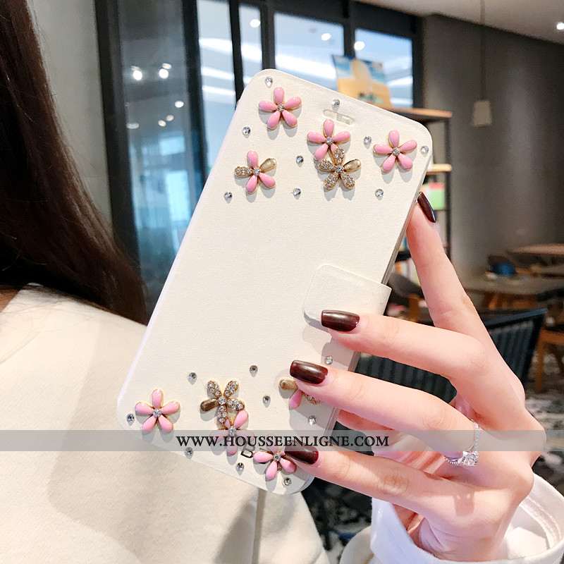 Housse Xiaomi Redmi 5 Tendance Cuir Ornements Suspendus Petit Protection Clamshell Coque Blanche