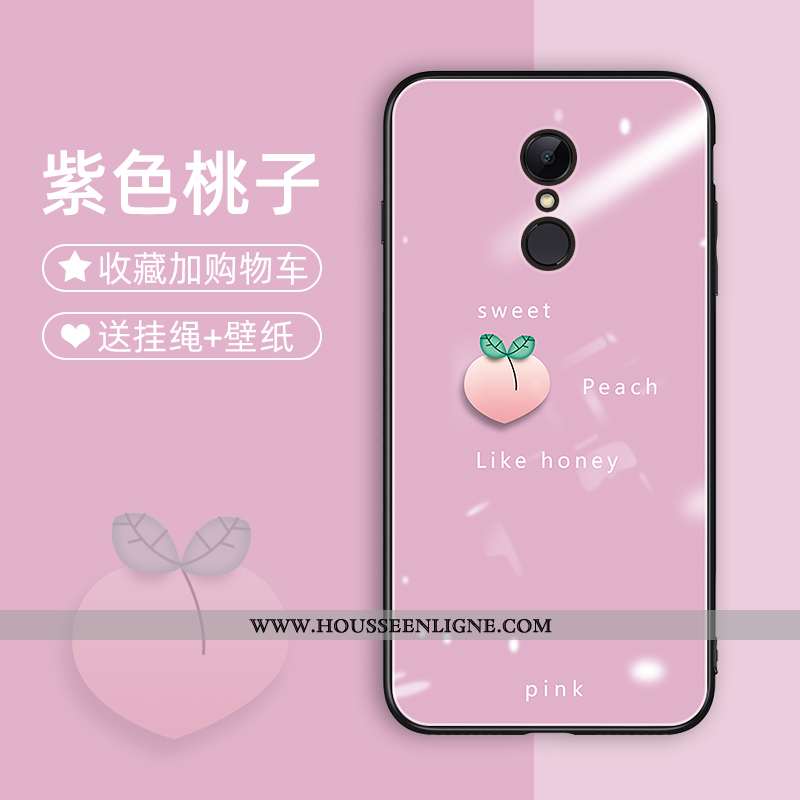 Housse Xiaomi Redmi 5 Verre Charmant Tout Compris Incassable Coque En Silicone Net Rouge Difficile R