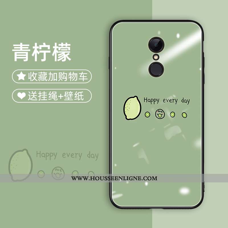 Housse Xiaomi Redmi 5 Verre Charmant Tout Compris Incassable Coque En Silicone Net Rouge Difficile R
