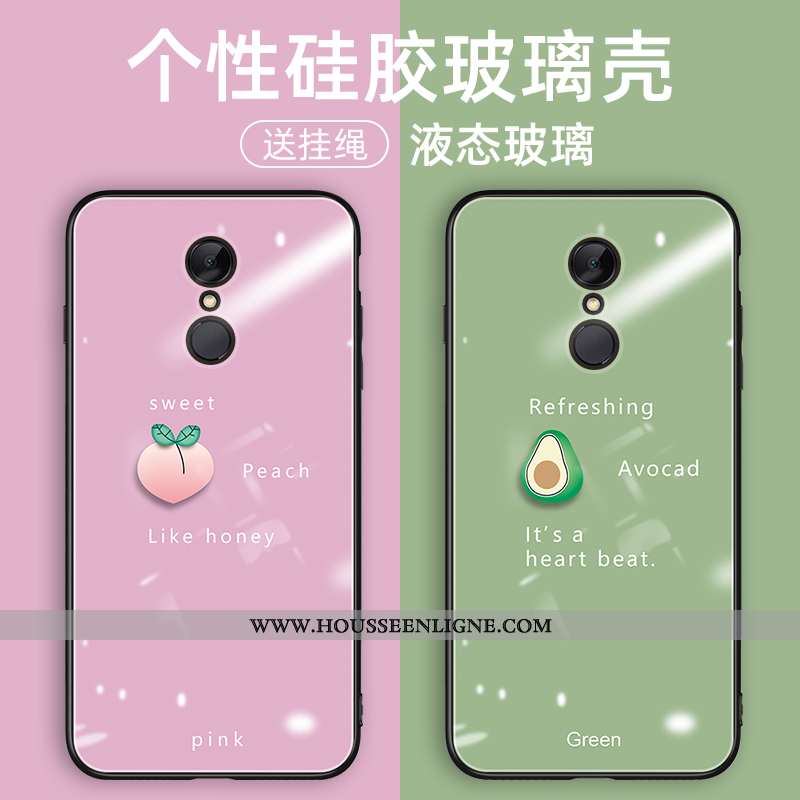 Housse Xiaomi Redmi 5 Verre Charmant Tout Compris Incassable Coque En Silicone Net Rouge Difficile R