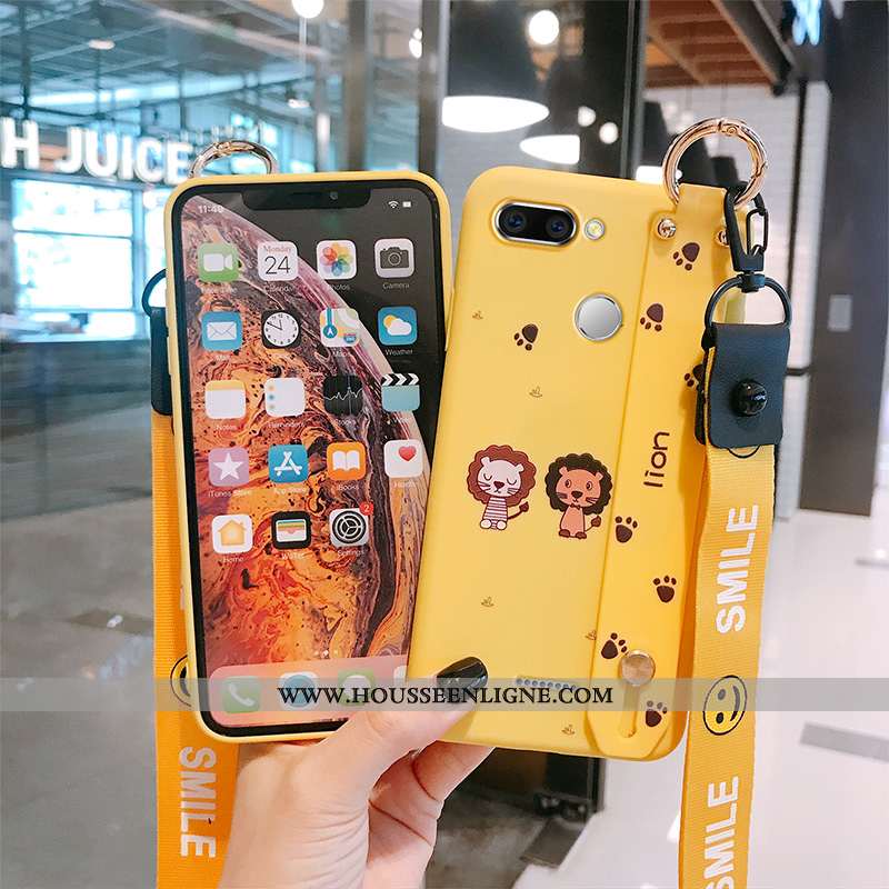 Housse Xiaomi Redmi 6 Créatif Charmant Lion Tout Compris Jaune Nouveau Tendance