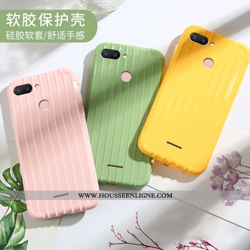 Housse Xiaomi Redmi 6 Créatif Tendance Rouge Mode Silicone Fluide Doux Petit