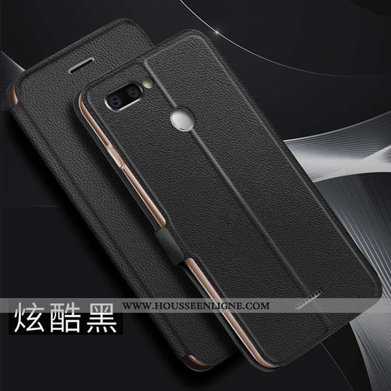 Housse Xiaomi Redmi 6 Cuir Fluide Doux Coque Rouge Silicone Tout Compris Simple Doré